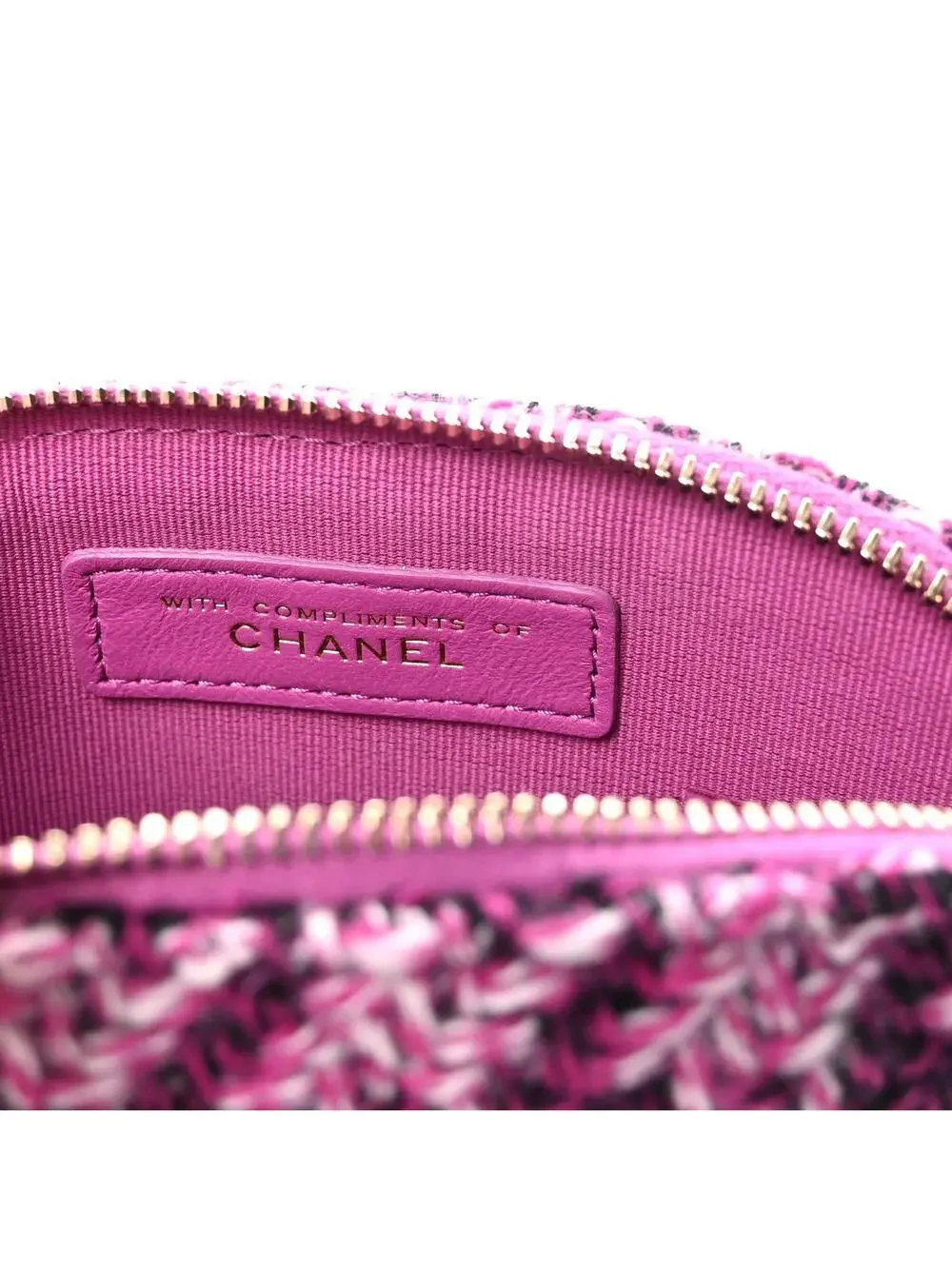 Chanel Tweed Quilted Mini Clutch With #321558C17B